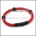 High Quality Men stingray Leather Bracelet With Stainless Steel Clasp